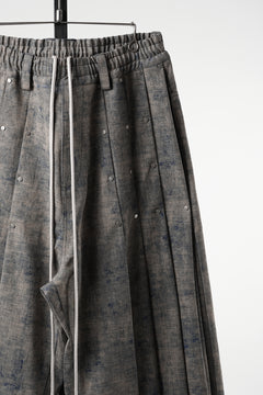 画像をギャラリービューアに読み込む, A.F ARTEFACT PLEATS TUCK WIDE PANTS / BLENDED SHADES DENIM (STEEL BLUE)