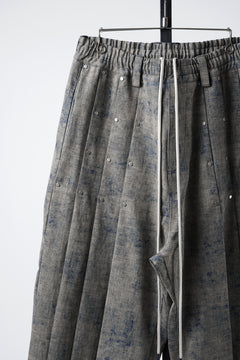画像をギャラリービューアに読み込む, A.F ARTEFACT PLEATS TUCK WIDE PANTS / BLENDED SHADES DENIM (STEEL BLUE)