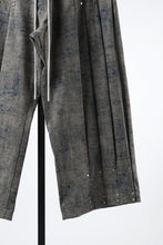 画像をギャラリービューアに読み込む, A.F ARTEFACT PLEATS TUCK WIDE PANTS / BLENDED SHADES DENIM (STEEL BLUE)
