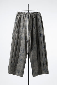画像をギャラリービューアに読み込む, A.F ARTEFACT PLEATS TUCK WIDE PANTS / BLENDED SHADES DENIM (STEEL BLUE)