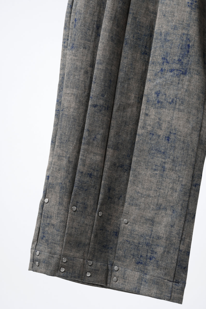 画像をギャラリービューアに読み込む, A.F ARTEFACT PLEATS TUCK WIDE PANTS / BLENDED SHADES DENIM (STEEL BLUE)