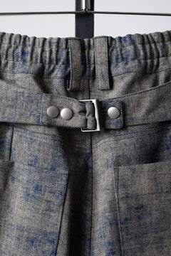 画像をギャラリービューアに読み込む, A.F ARTEFACT PLEATS TUCK WIDE PANTS / BLENDED SHADES DENIM (STEEL BLUE)