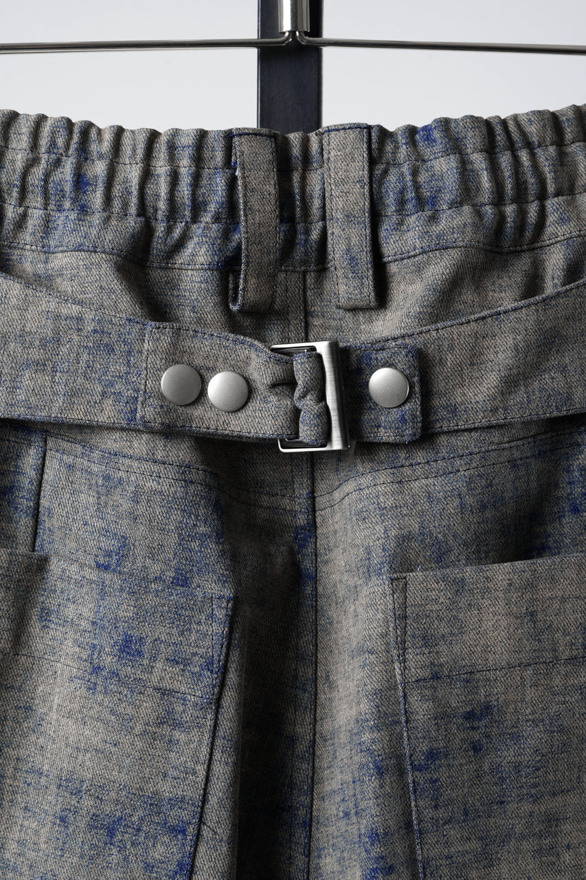 画像をギャラリービューアに読み込む, A.F ARTEFACT PLEATS TUCK WIDE PANTS / BLENDED SHADES DENIM (STEEL BLUE)