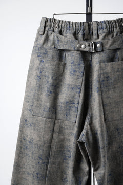 画像をギャラリービューアに読み込む, A.F ARTEFACT PLEATS TUCK WIDE PANTS / BLENDED SHADES DENIM (STEEL BLUE)