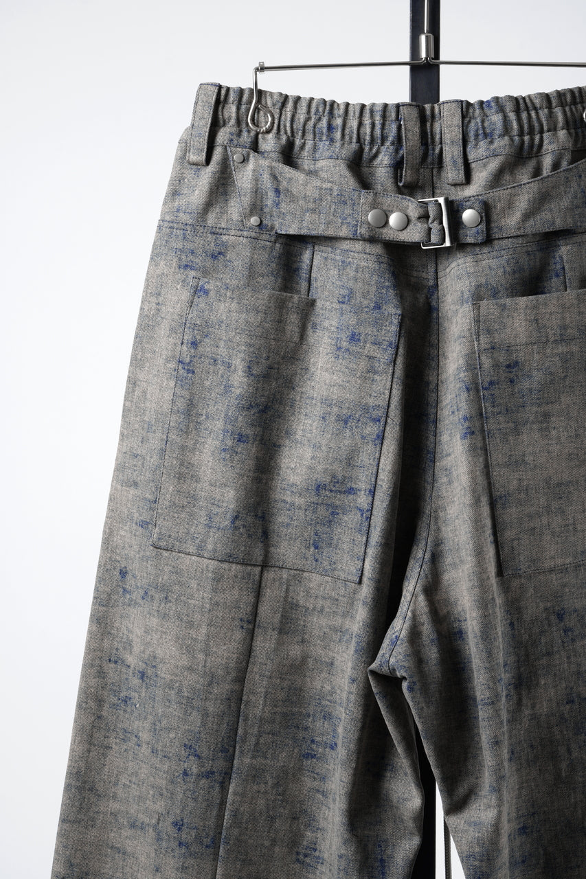 画像をギャラリービューアに読み込む, A.F ARTEFACT PLEATS TUCK WIDE PANTS / BLENDED SHADES DENIM (STEEL BLUE)