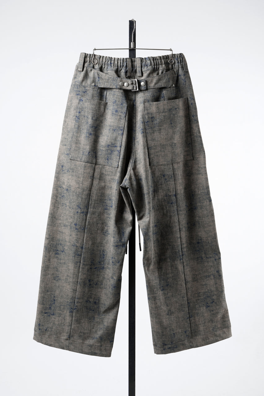 画像をギャラリービューアに読み込む, A.F ARTEFACT PLEATS TUCK WIDE PANTS / BLENDED SHADES DENIM (STEEL BLUE)