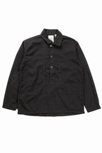 画像をギャラリービューアに読み込む, FULLCOUNT 4097-1 US Army Black Black Denim Pullover Shirt (Black)