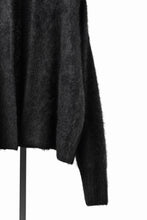Load image into Gallery viewer, thom/krom KNIT OPEN JACKET / BRUSHED YAK WOOL (BLACK)
