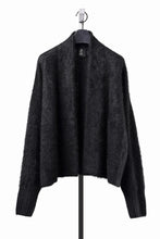 Load image into Gallery viewer, thom/krom KNIT OPEN JACKET / BRUSHED YAK WOOL (BLACK)
