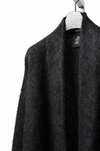 Load image into Gallery viewer, thom/krom KNIT OPEN JACKET / BRUSHED YAK WOOL (BLACK)