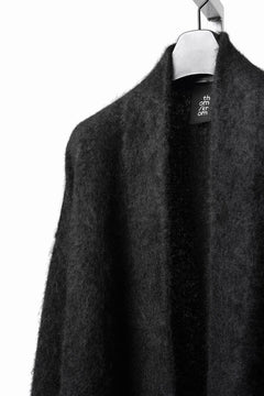 Load image into Gallery viewer, thom/krom KNIT OPEN JACKET / BRUSHED YAK WOOL (BLACK)