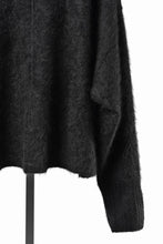 Load image into Gallery viewer, thom/krom KNIT OPEN JACKET / BRUSHED YAK WOOL (BLACK)