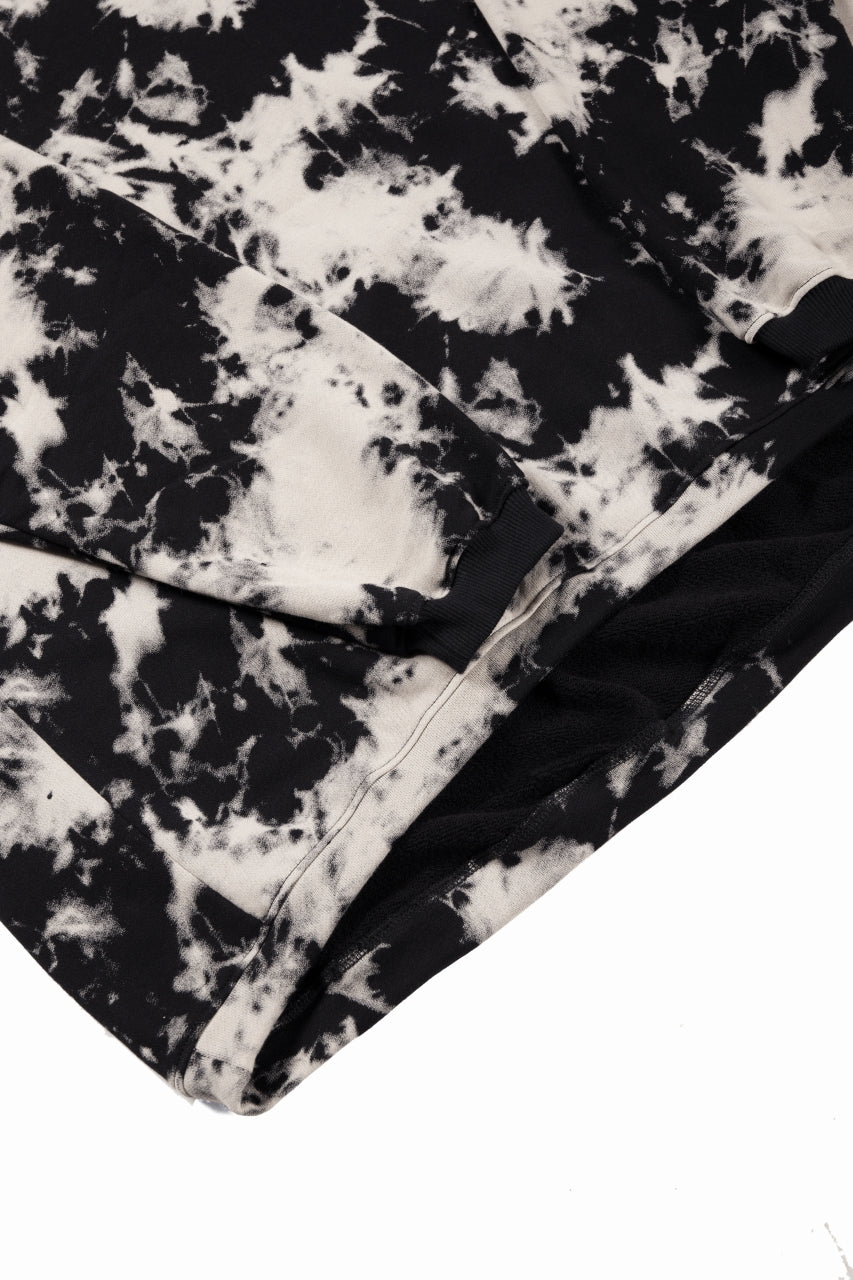 画像をギャラリービューアに読み込む, A.F ARTEFACT JUMBO CREW NECK TOPS / MOTTLED DYING (BLACK x IVORY)