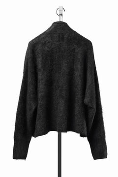 Load image into Gallery viewer, thom/krom KNIT OPEN JACKET / BRUSHED YAK WOOL (BLACK)