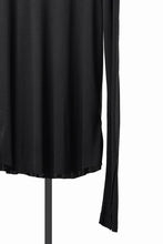 画像をギャラリービューアに読み込む, thom/krom OUTSIDE SEAMS LONG SLEEVE T-SHIRT / LIGHT &amp; SOFT RIB COTTON (BLACK)