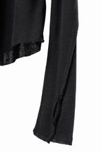 画像をギャラリービューアに読み込む, thom/krom OUTSIDE SEAMS LONG SLEEVE T-SHIRT / LIGHT &amp; SOFT RIB COTTON (BLACK)