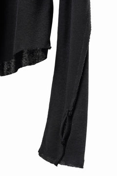 画像をギャラリービューアに読み込む, thom/krom OUTSIDE SEAMS LONG SLEEVE T-SHIRT / LIGHT &amp; SOFT RIB COTTON (BLACK)
