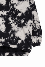 画像をギャラリービューアに読み込む, A.F ARTEFACT JUMBO CREW NECK TOPS / MOTTLED DYING (BLACK x IVORY)