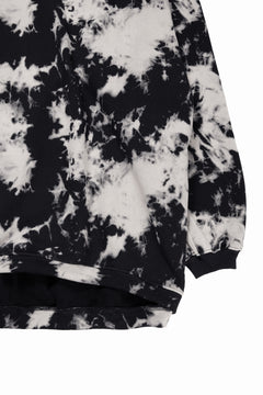 画像をギャラリービューアに読み込む, A.F ARTEFACT JUMBO CREW NECK TOPS / MOTTLED DYING (BLACK x IVORY)