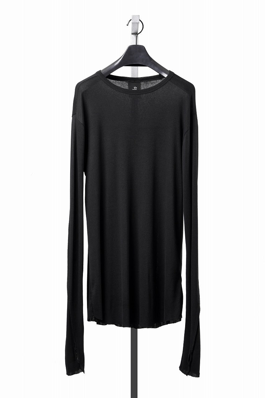thom/krom OUTSIDE SEAMS LONG SLEEVE T-SHIRT / LIGHT & SOFT RIB