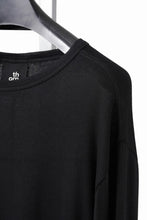 画像をギャラリービューアに読み込む, thom/krom OUTSIDE SEAMS LONG SLEEVE T-SHIRT / LIGHT &amp; SOFT RIB COTTON (BLACK)