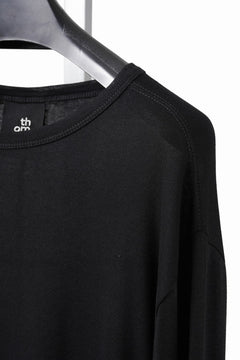 画像をギャラリービューアに読み込む, thom/krom OUTSIDE SEAMS LONG SLEEVE T-SHIRT / LIGHT &amp; SOFT RIB COTTON (BLACK)