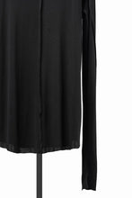 画像をギャラリービューアに読み込む, thom/krom OUTSIDE SEAMS LONG SLEEVE T-SHIRT / LIGHT &amp; SOFT RIB COTTON (BLACK)