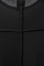 画像をギャラリービューアに読み込む, thom/krom OUTSIDE SEAMS LONG SLEEVE T-SHIRT / LIGHT &amp; SOFT RIB COTTON (BLACK)