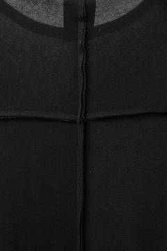 画像をギャラリービューアに読み込む, thom/krom OUTSIDE SEAMS LONG SLEEVE T-SHIRT / LIGHT &amp; SOFT RIB COTTON (BLACK)