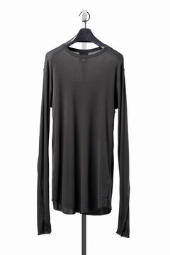 画像をギャラリービューアに読み込む, thom/krom OUTSIDE SEAMS LONG SLEEVE T-SHIRT / LIGHT &amp; SOFT RIB COTTON (COLD BROWN)