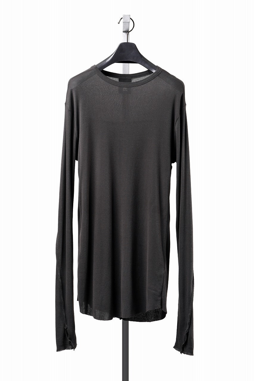 thom/krom OUTSIDE SEAMS LONG SLEEVE T-SHIRT / LIGHT & SOFT RIB