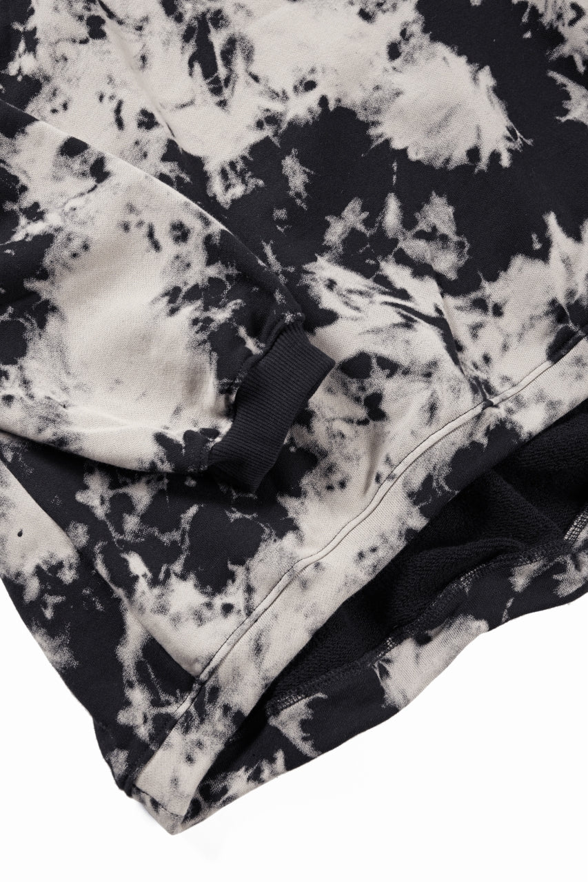 画像をギャラリービューアに読み込む, A.F ARTEFACT JUMBO CREW NECK TOPS / MOTTLED DYING (BLACK x IVORY)
