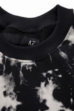画像をギャラリービューアに読み込む, A.F ARTEFACT JUMBO CREW NECK TOPS / MOTTLED DYING (BLACK x IVORY)