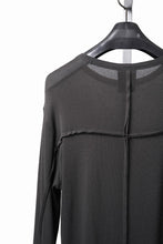 画像をギャラリービューアに読み込む, thom/krom OUTSIDE SEAMS LONG SLEEVE T-SHIRT / LIGHT &amp; SOFT RIB COTTON (COLD BROWN)