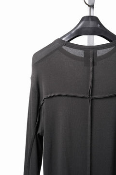 画像をギャラリービューアに読み込む, thom/krom OUTSIDE SEAMS LONG SLEEVE T-SHIRT / LIGHT &amp; SOFT RIB COTTON (COLD BROWN)