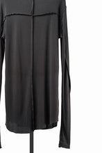画像をギャラリービューアに読み込む, thom/krom OUTSIDE SEAMS LONG SLEEVE T-SHIRT / LIGHT &amp; SOFT RIB COTTON (COLD BROWN)