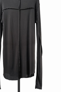 画像をギャラリービューアに読み込む, thom/krom OUTSIDE SEAMS LONG SLEEVE T-SHIRT / LIGHT &amp; SOFT RIB COTTON (COLD BROWN)