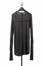 画像をギャラリービューアに読み込む, thom/krom OUTSIDE SEAMS LONG SLEEVE T-SHIRT / LIGHT &amp; SOFT RIB COTTON (COLD BROWN)