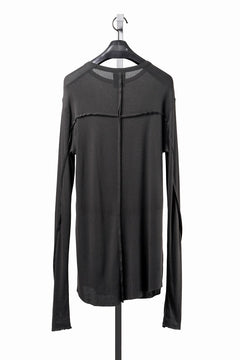 画像をギャラリービューアに読み込む, thom/krom OUTSIDE SEAMS LONG SLEEVE T-SHIRT / LIGHT &amp; SOFT RIB COTTON (COLD BROWN)