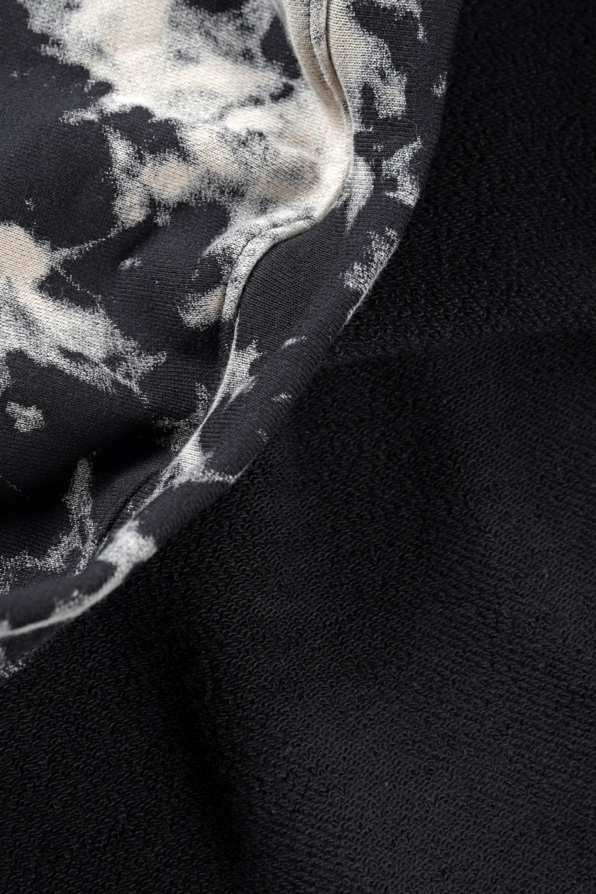 画像をギャラリービューアに読み込む, A.F ARTEFACT JUMBO CREW NECK TOPS / MOTTLED DYING (BLACK x IVORY)