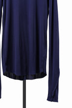 画像をギャラリービューアに読み込む, thom/krom OUTSIDE SEAMS LONG SLEEVE T-SHIRT / LIGHT &amp; SOFT RIB COTTON (ECLIPSE BLUE)