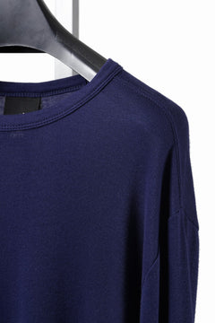 画像をギャラリービューアに読み込む, thom/krom OUTSIDE SEAMS LONG SLEEVE T-SHIRT / LIGHT &amp; SOFT RIB COTTON (ECLIPSE BLUE)