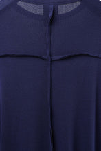 画像をギャラリービューアに読み込む, thom/krom OUTSIDE SEAMS LONG SLEEVE T-SHIRT / LIGHT &amp; SOFT RIB COTTON (ECLIPSE BLUE)