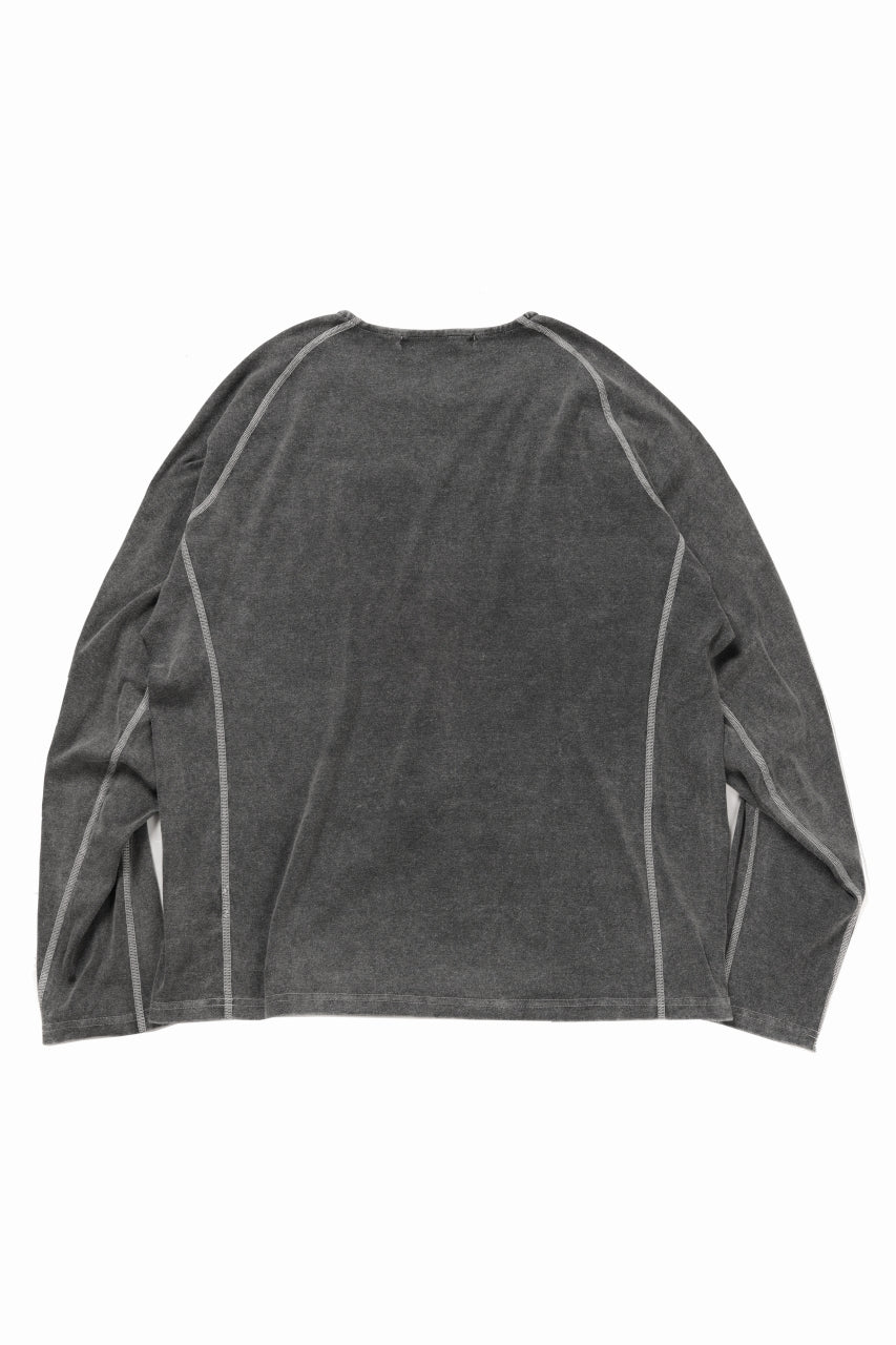 画像をギャラリービューアに読み込む, OPPOSE DUALITY ERGONOMIC LS T-SHIRTS / DYED cordura MIXED COTTON (GRAY)