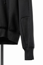 画像をギャラリービューアに読み込む, thom/krom RAGLAN SLEEVE ZIP UP HOODIE / SOFT COTTON SWEAT (BLACK)