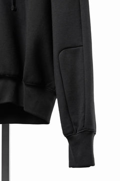 画像をギャラリービューアに読み込む, thom/krom RAGLAN SLEEVE ZIP UP HOODIE / SOFT COTTON SWEAT (BLACK)