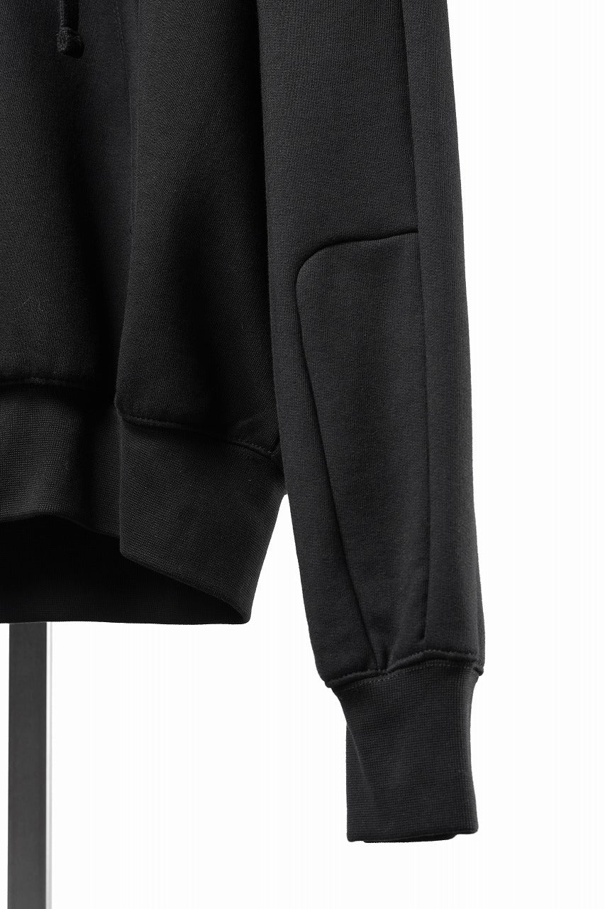 画像をギャラリービューアに読み込む, thom/krom RAGLAN SLEEVE ZIP UP HOODIE / SOFT COTTON SWEAT (BLACK)