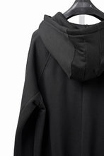 画像をギャラリービューアに読み込む, thom/krom RAGLAN SLEEVE ZIP UP HOODIE / SOFT COTTON SWEAT (BLACK)