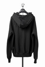 画像をギャラリービューアに読み込む, thom/krom RAGLAN SLEEVE ZIP UP HOODIE / SOFT COTTON SWEAT (BLACK)