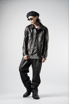 画像をギャラリービューアに読み込む, A LEATHER 3rd Jacket / SMOOTH COWHIDE (BLACK)